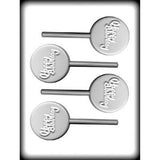 Happy Birthday Hard Candy & Chocolate Lollipop Mold (3 Designs / Sizes)