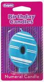 Number "0" Birthday Candles (6 colors / designs)