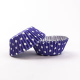 60 Blue Polka Dots Cupcake Liners - PME Navy Nautical