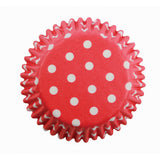 100 Mini Red Polka Dots Cupcake Liners - PME Christmas Holidays