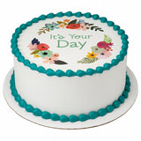 Urban Floral Edible Image