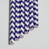 Cake Pop Sticks 6 in Purple Chevron or Straws