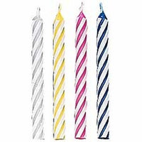 Multicolored Spiral Birthday Candles