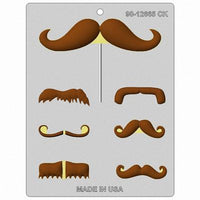 Mustache Sucker Assortment Hard Candy Mold -  Ice Tray Soap Making Plaster Crafting Concrete Crafts