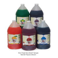 Sno-Kone Syrup Case 4gal (23 Flavors) 4 Free Pumps