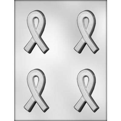 Awareness Ribbon 3 3/8" Chocolate Mold Ice Tray Soap Making Plaster Crafting Concrete Crafts