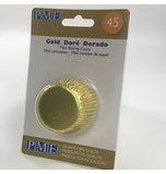 Cupcake Liners GOLD METALLIC 45 Mini - PME