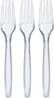 CLEAR PLASTIC FORK 100ct