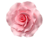 Formal Rose Pink Flower - 2" Set of 3 - Gumpaste