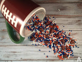 Football Sprinkles Mix (6 Color Options)