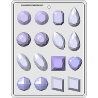 Gems Assorted Jewels Hard Candy Mold 