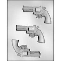 Revolver Gun Pistol 4.5" Chocolate Mold 90-13471 - FREE CUSA SHIPPING  Ice Tray Soap Making Plaster Crafting Concrete Crafts