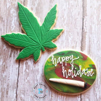 Marijuana Leaf Cookie Cutter 4"