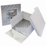 PME SQUARE Cake Card Silver Board 3mm Thick 4" - 16" GREASE PROOF!