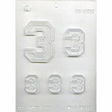 Collegiate Number #3 Chocolate Mold 90-14313 -  Soap Concrete Plaster Crafts 21 16 Birthday