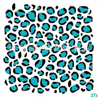 Leopard 2 Pc Stencil - 2 T's Stencils - Cookies Royal Icing Airbrush Cookie Decorating Cakes Etc