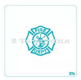 Maltese Cross Small Fire Department - 2 T's Stencils - Cookies Royal Icing Airbrush Cookie Decorating Cakes Etc