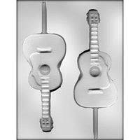Guitar Sucker 6.5" Chocolate Mold -  Ice Tray Soap Making Plaster Crafting Concrete Crafts
