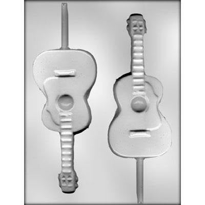 Guitar Sucker 6.5" Chocolate Mold -  Ice Tray Soap Making Plaster Crafting Concrete Crafts