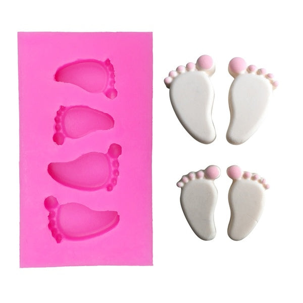 Baby Feet Shape Silicone Mold