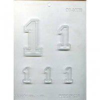 Collegiate Number #1 Chocolate Mold 90-14311 - FREE USA SHIPPING - Soap Concrete Plaster Crafts 21 16 Birthday