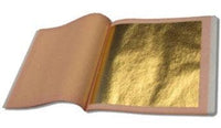 Imitation Gold Leaf - Metal Sheets 5.5" x 5.5" Foil Crafts (100 sheets included)