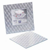 PME SQUARE Cake Card Silver Board 3mm Thick 4" - 16" GREASE PROOF!