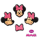 Minnie Mouse Heads 9 & 3 Bows Icing Decorations 1.25" - Mickey Mouse Clubhouse