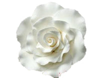 Formal Rose WHITE Flower 3" - Set of 3 - Gumpaste