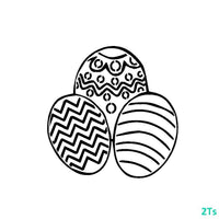 Easter Egg Small Paint Your Own Stencil  - 2 T's Stencils - Cookies Royal Icing Airbrush Cookie Decorating Cakes Etc