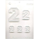 Collegiate Number #2 Chocolate Mold 90-14312 - FREE USA SHIPPING Soap Concrete Plaster Crafts 21 16 Birthday