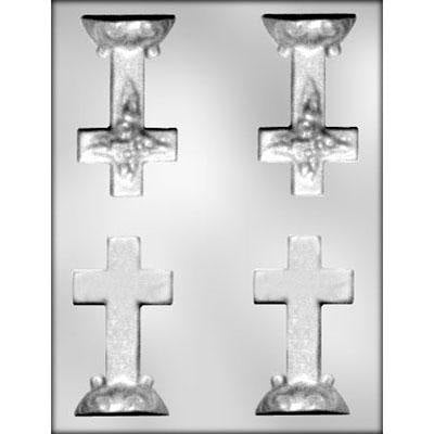 Cross / Base 3D Chocolate Mold 3.75" FREE USA SHIPPING Ice Tray Soap Making Plaster Crafting Concrete Crafts