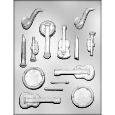Music Instrument Chocolate Mold FREE CUSA SHIPPING