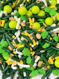 Shamrocks & Gold Coins 2-6oz Custom Sprinkle Mix St Patricks