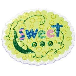 Sweet Pea 5" POP TOPS - Cake Plaque Pick Topper Happy Birthday