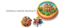 Halloween Pumpkin & Vampire Pop Top Set 2 pieces - Cake Plaque Pick Topper