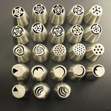 23 Piece Speciality Piping Tip Set - Icing Tip Stainless Steel Nozzles Pastry Bag