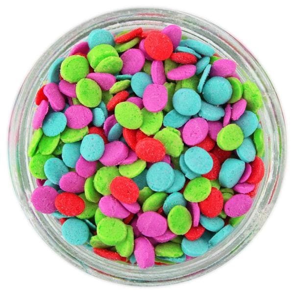 Merry & Bright Quins Sprinkles 2 oz 4 oz 6 oz -  Cake Decorating Cookies Cupcakes Bright Rainbow