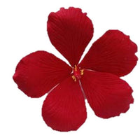 3.5" Gumpaste Hibiscus Red Flower - SET OF 3