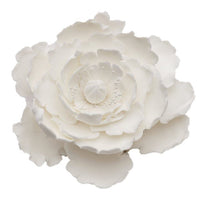 4" White Gumpaste Peony Flower