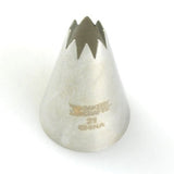 Decorating Tip #21 - Stainless Steel - Open Star Cake Piping Royal Icing Borders