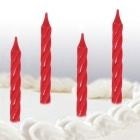 24 Red Spiral Celebration Candles 2.25" Birthday Candle