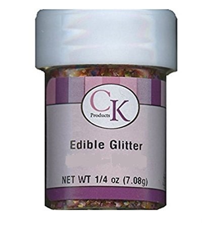 White Edible Glitter Flakes - CK Products