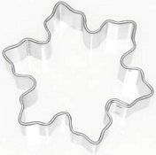 Snowflake 3" Cookie Cutter -  Xmas Christmas Winter Holidays Bulb Tree Cake Decorating Season