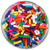 Jimmies Rainbow Sprinkles 2 oz 4 oz 6 oz  Cake Decorating Cookies Cupcakes Bright Rainbow