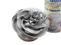 PME Edible Lustre Spray Silver - Cake Decorating Tools Sugar Flowers Airbrush Can