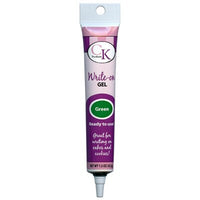 DC Green Piping Write On Gel 1.5 oz Tube - Cake Decorating Write On Gel Lettering Ready to Use Kosher