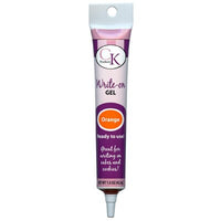 DC Orange Piping Write On Gel 1.5 oz Tube - Cake Decorating Write On Gel Lettering Ready to Use Kosher