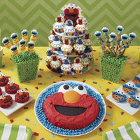 12 Sesame Street Cupcake Fun Pix - 3&quot; Elmo & Cookie Monster