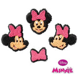 Minnie Mouse & 3 Bows Icing Decorations 1.25" - 9 pieces Mickey Mouse Clubhouse